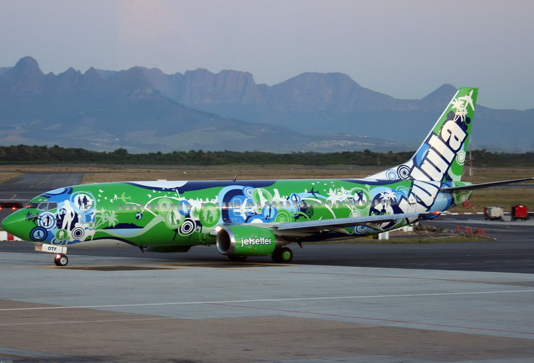 Kulula.com ZS-OTF aircraft at Cape Town Intl