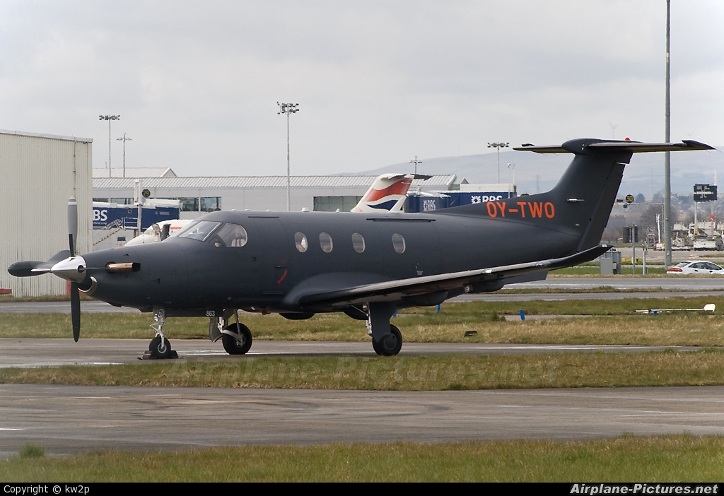 Private OY-TWO aircraft at Glasgow