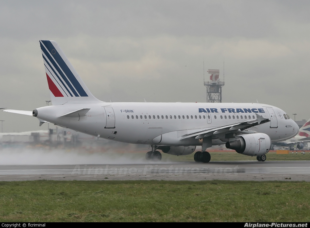 Air France F-GRHN aircraft at London - Heathrow
