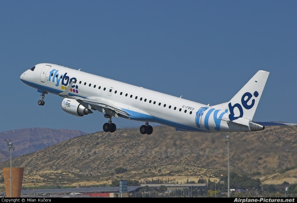 Flybe G-FBED aircraft at Alicante - El Altet
