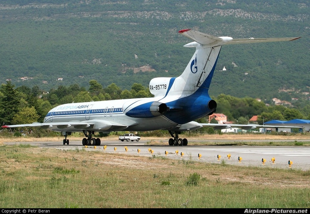 Gazpromavia RA-85778 aircraft at Tivat
