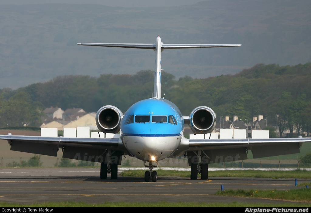 KLM Cityhopper PH-OFP aircraft at Glasgow