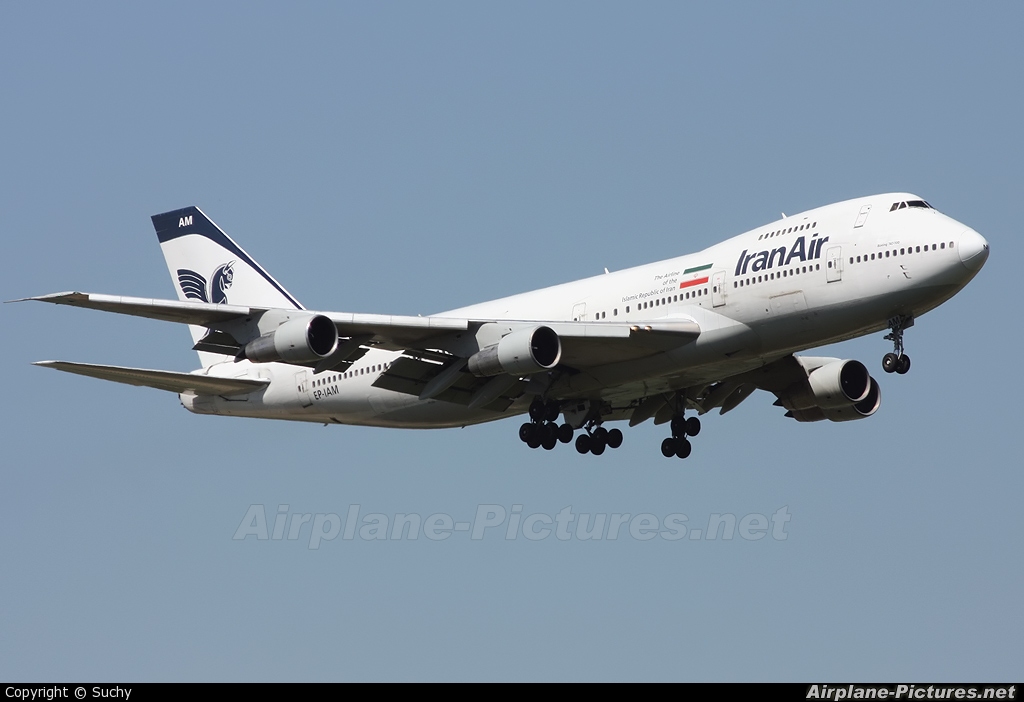 Iran Air EP-IAM aircraft at Frankfurt