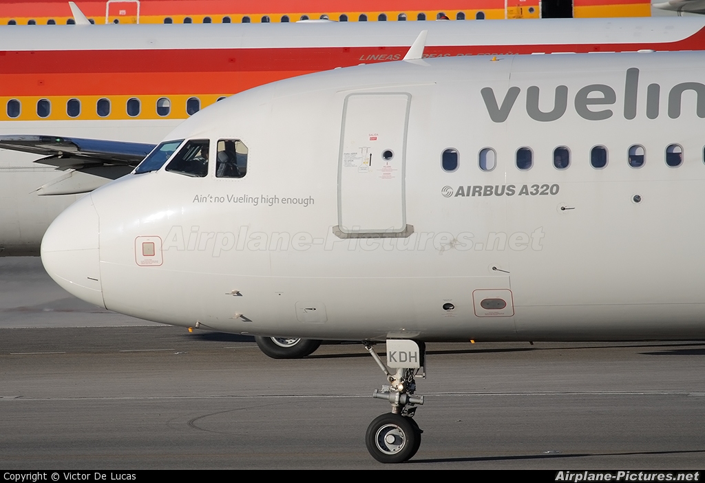Vueling Airlines EC-KDH aircraft at Madrid - Barajas