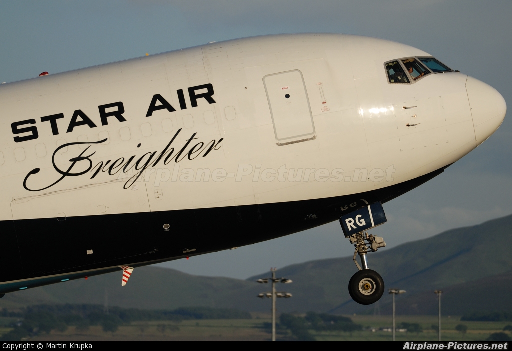 Star Air Freight OY-SRG aircraft at Edinburgh