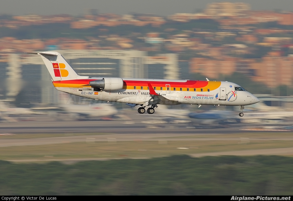 Air Nostrum - Iberia Regional EC-INF aircraft at Madrid - Barajas