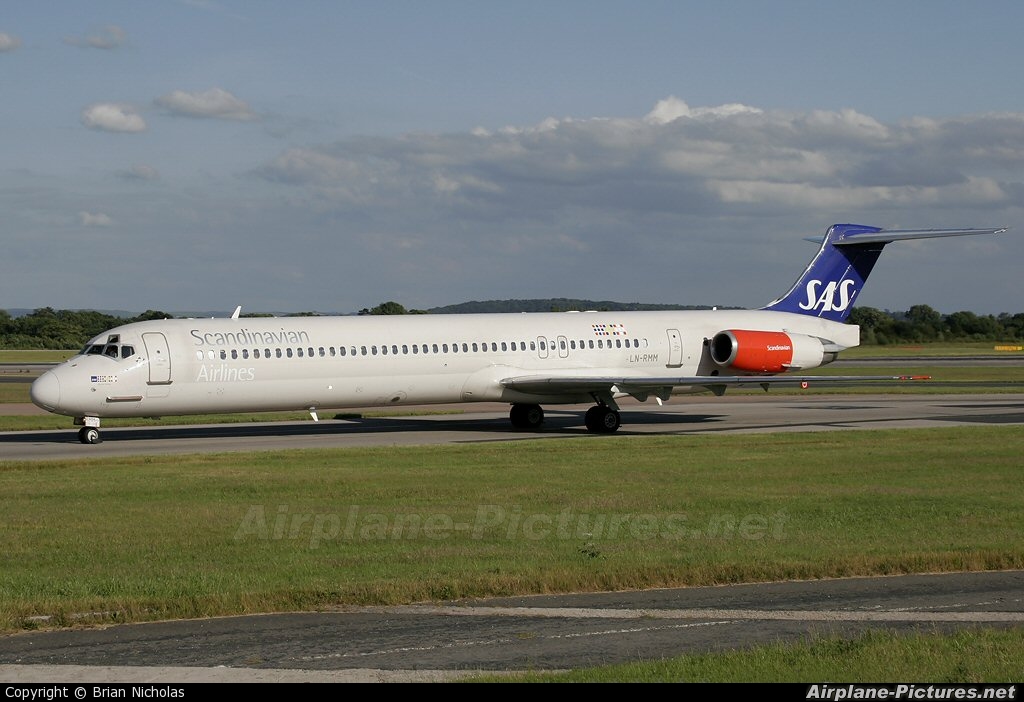SAS - Scandinavian Airlines LN-RMM aircraft at Manchester