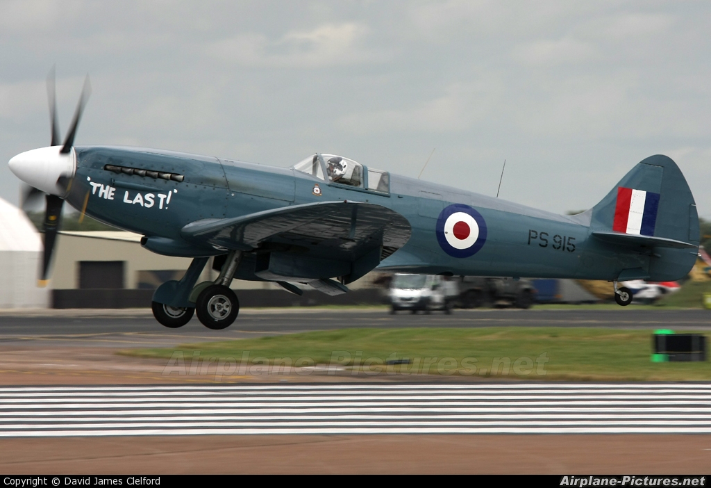 Royal Air Force "Battle of Britain Memorial Flight" PS915 aircraft at Fairford