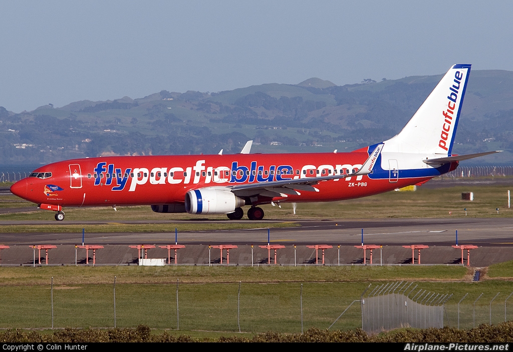 Pacific Blue ZK-PBG aircraft at Auckland Intl