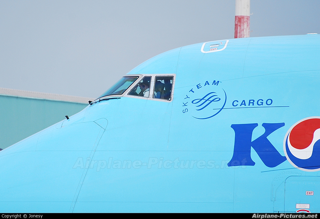 Korean Air Cargo HL7603 aircraft at Brussels - Zaventem