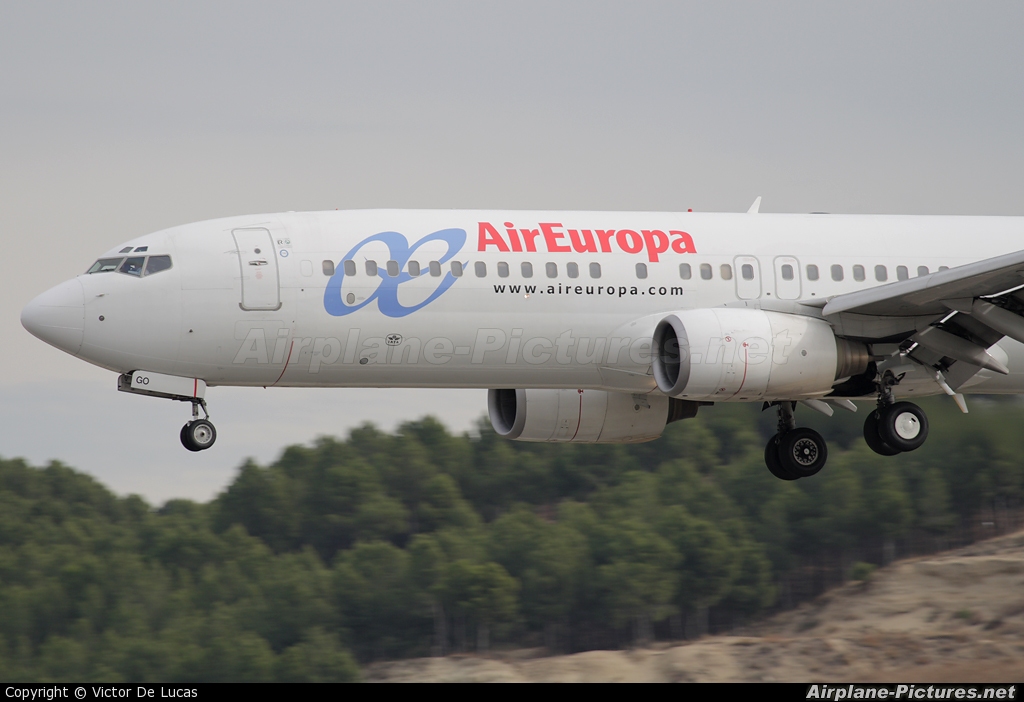 Air Europa EC-HGO aircraft at Madrid - Barajas