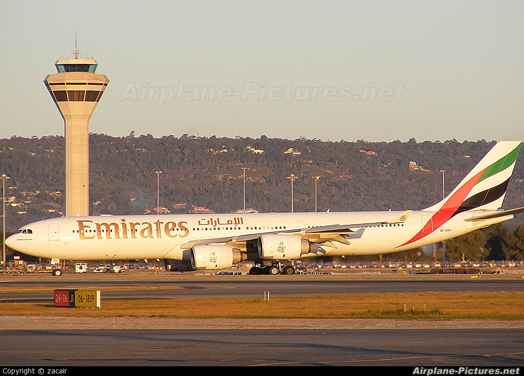 Emirates Airlines A6-ERH aircraft at Perth, WA