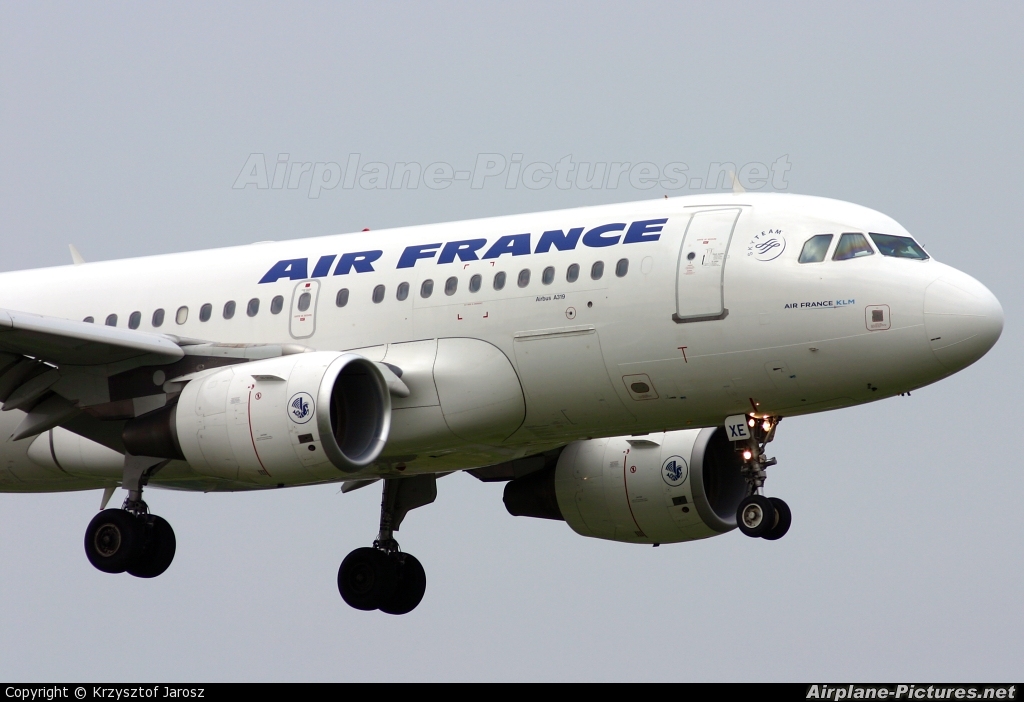 Air France F-GRXE aircraft at Warsaw - Frederic Chopin