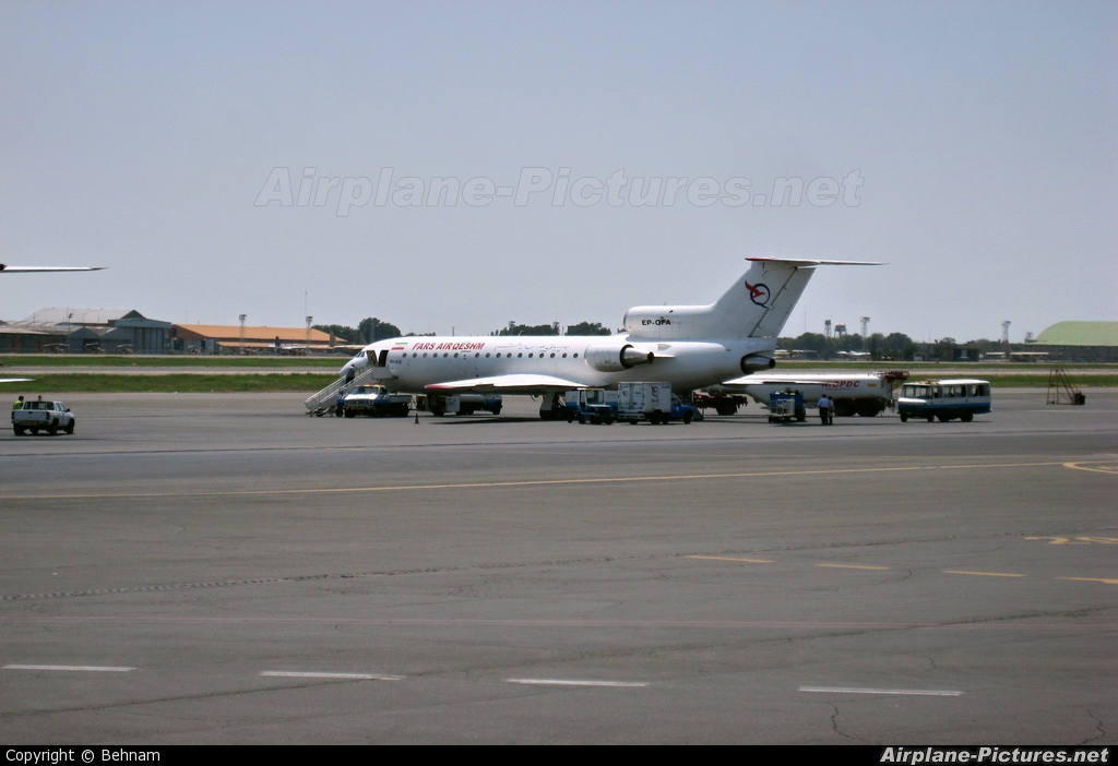 Fars Air Qeshm EP-QFA aircraft at Tehran - Mehrabad Intl