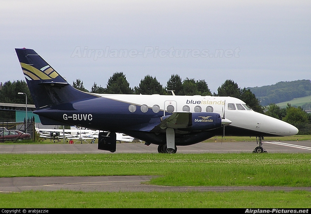 Blue Islands G-BUVC aircraft at Dundee
