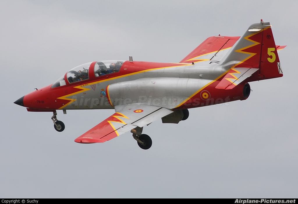 Spain - Air Force : Patrulla Aguila E.25-01 aircraft at Ostrava Mošnov