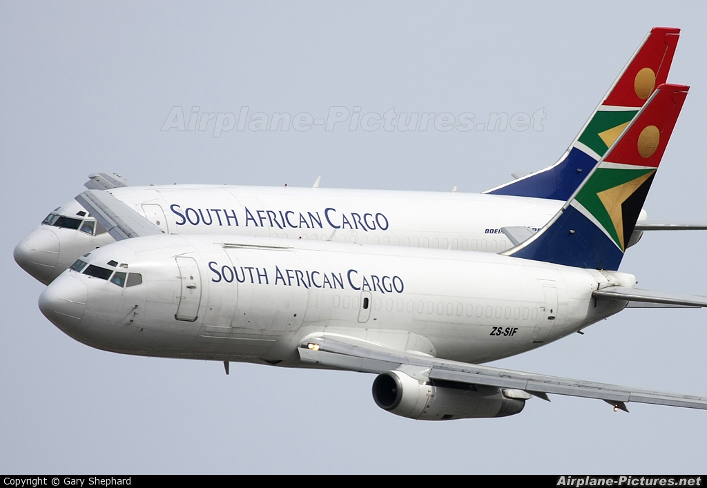 South African Cargo ZS-SIF aircraft at Ysterplaat - Cape Town