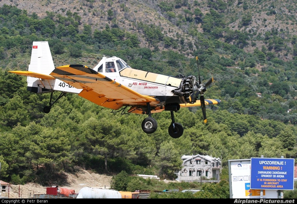 Vatrogasci Airport Tivat 4O-BRR aircraft at Tivat