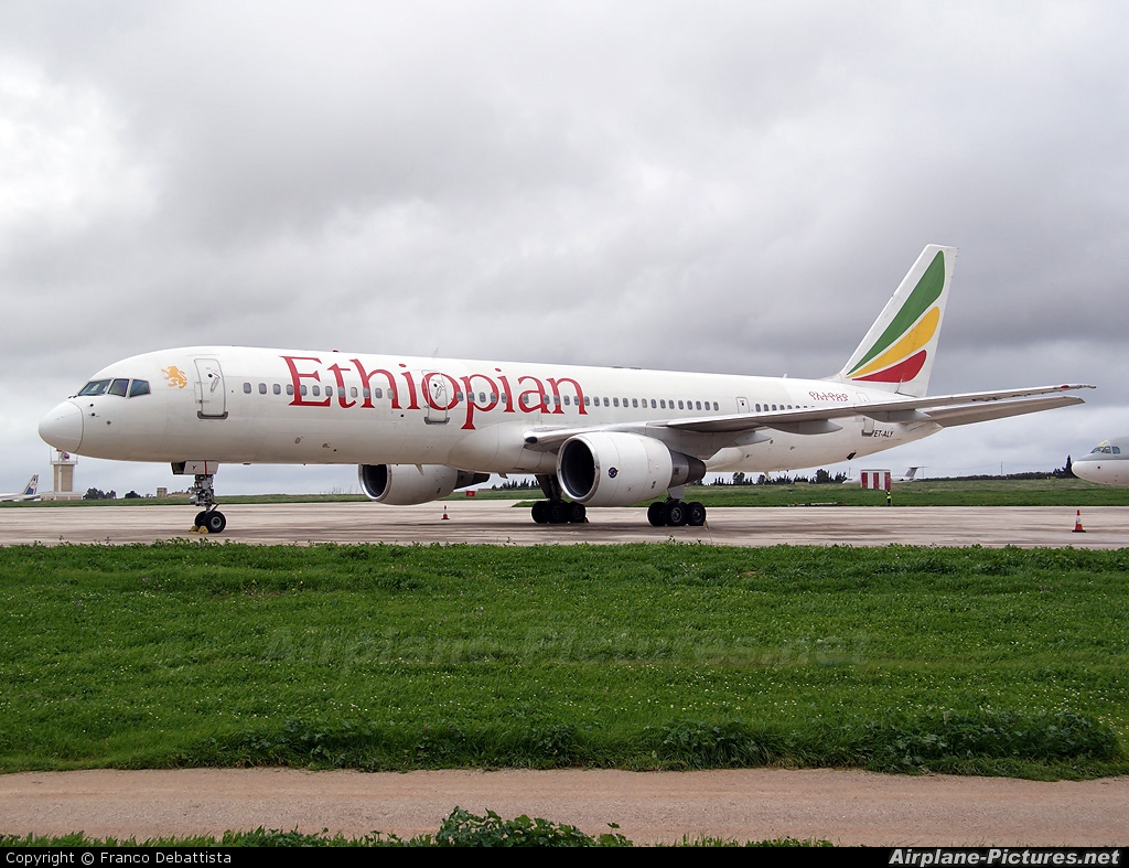 Ethiopian Airlines ET-ALY aircraft at Malta Intl