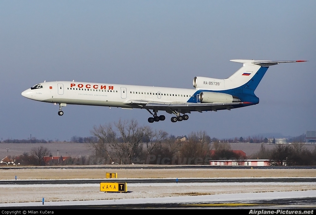 Rossiya RA-85739 aircraft at Prague - Václav Havel