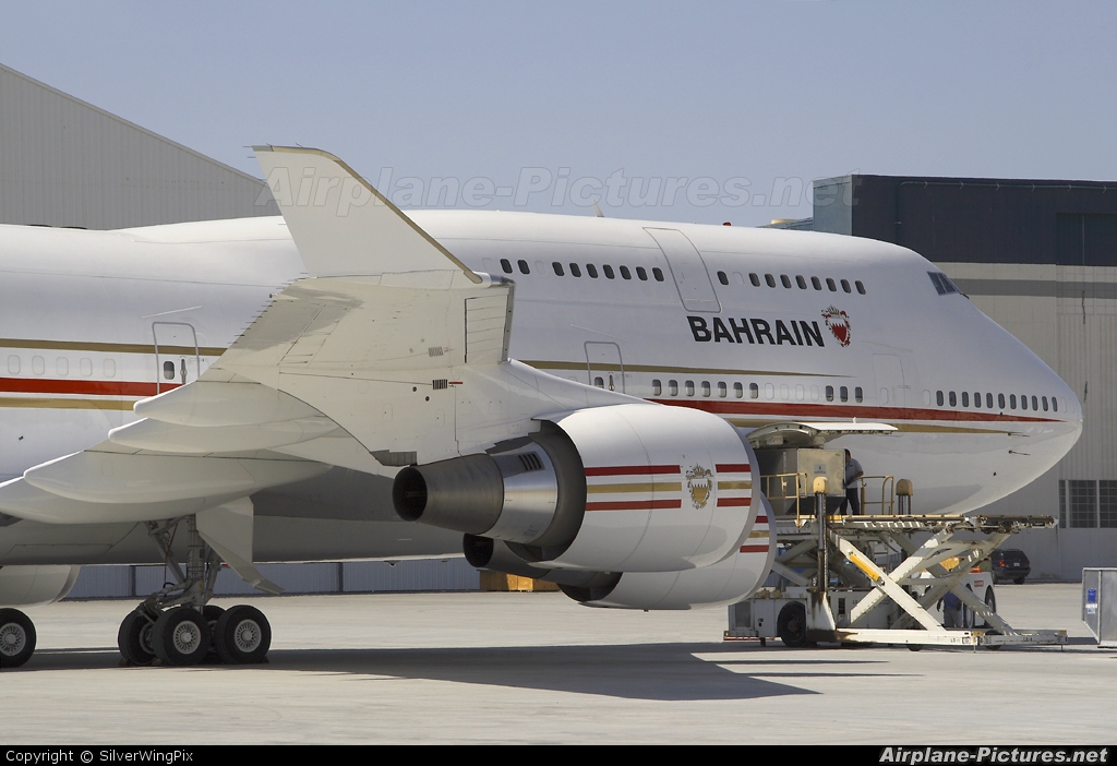 Bahrain Amiri Flight A9C-HMK aircraft at Victorville - Southern California Logistics