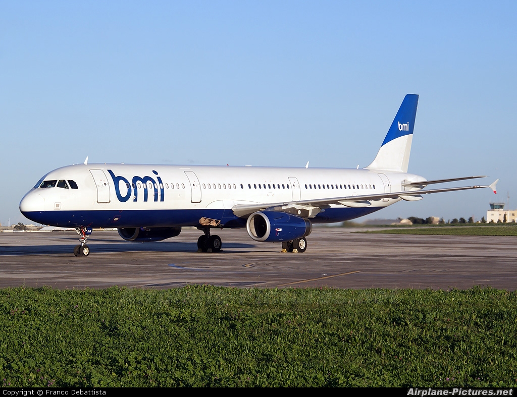 BMI British Midland G-MEDM aircraft at Malta Intl