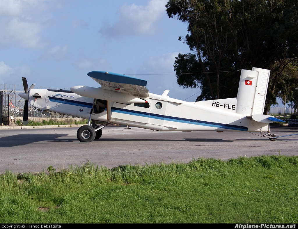 Zimex Aviation HB-FLE aircraft at Malta Intl