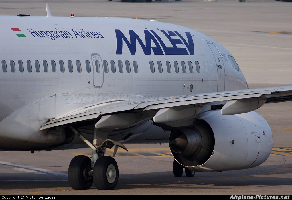 Malev HA-LOJ aircraft at Madrid - Barajas