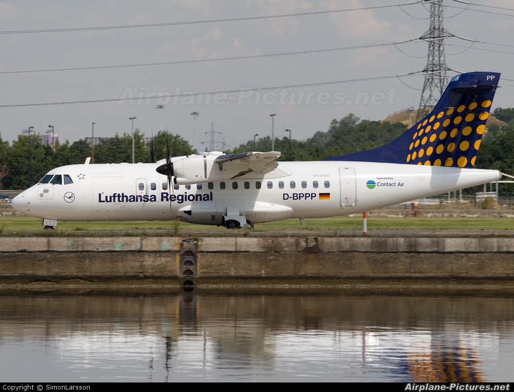 Contact Air - Lufthansa Regional D-BPPP aircraft at London - City