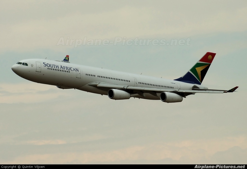 South African Airways ZS-SXA aircraft at Potchefstroom
