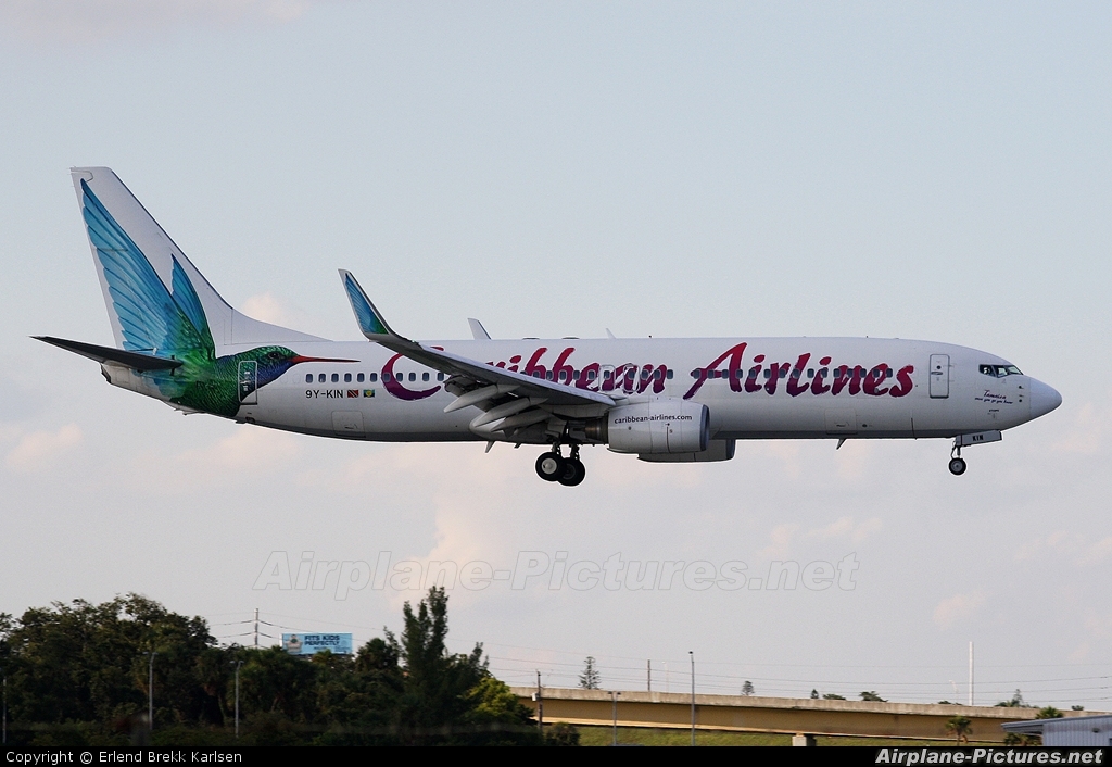 Caribbean Airlines  9Y-KIN aircraft at Fort Lauderdale - Hollywood Intl