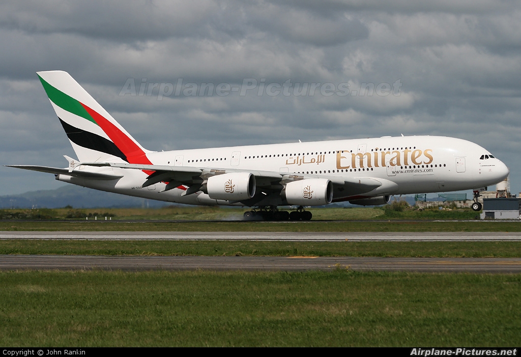 Emirates Airlines A6-EDA aircraft at Auckland Intl