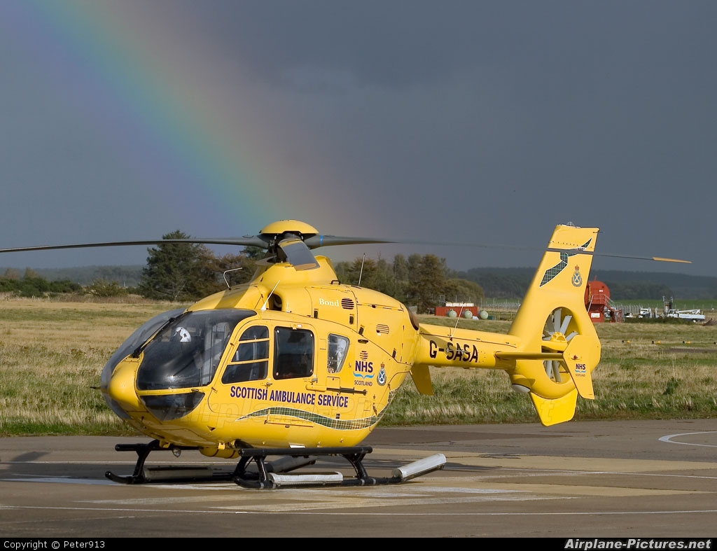 Scottish Ambulance Service G-SASA aircraft at Inverness