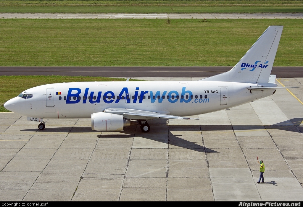 Blue Air YR-BAG aircraft at Bacau