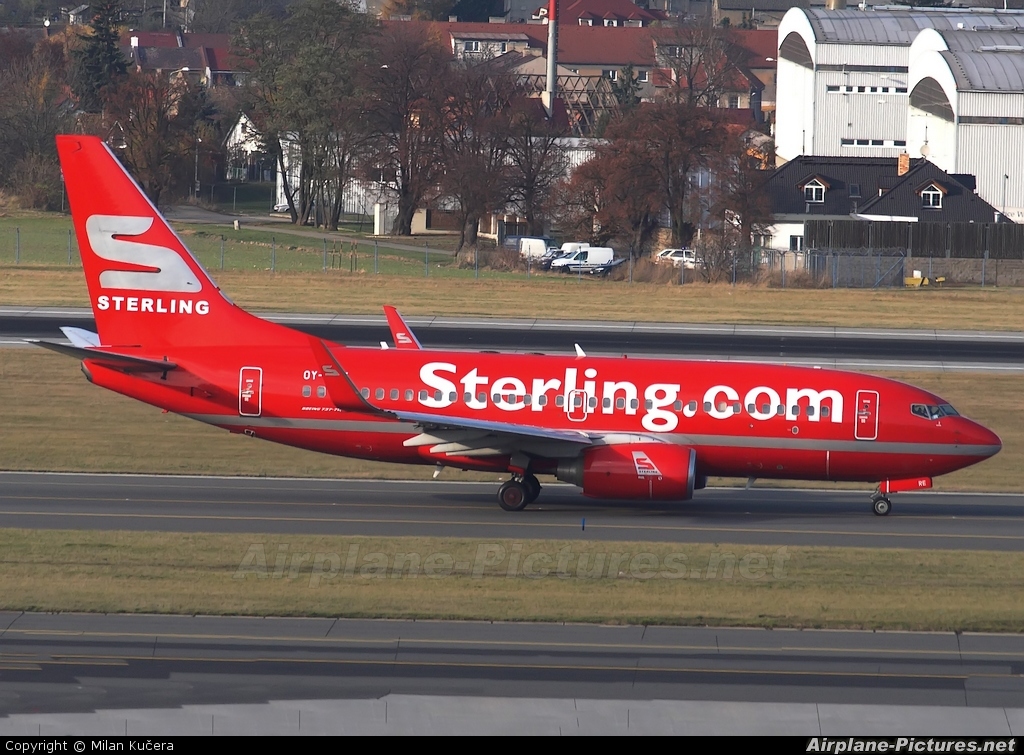 Sterling OY-MRE aircraft at Prague - Václav Havel