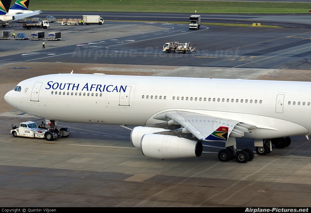 South African Airways ZS-SXE aircraft at Johannesburg - OR Tambo Intl