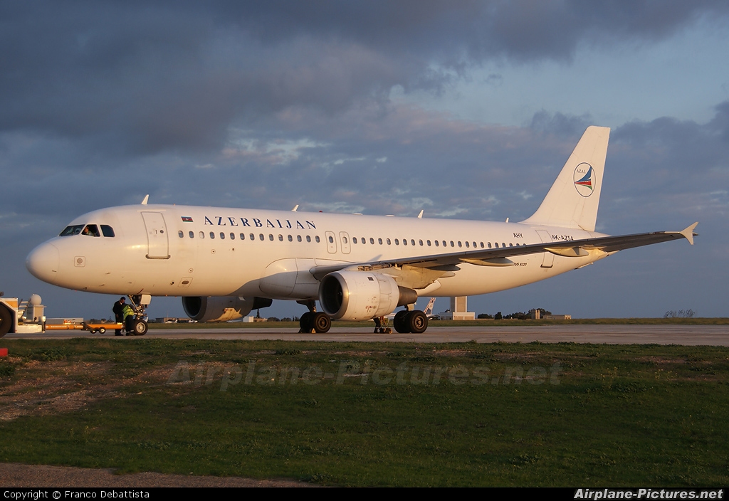 Azerbaijan Airlines 4K-AZ54 aircraft at Malta Intl