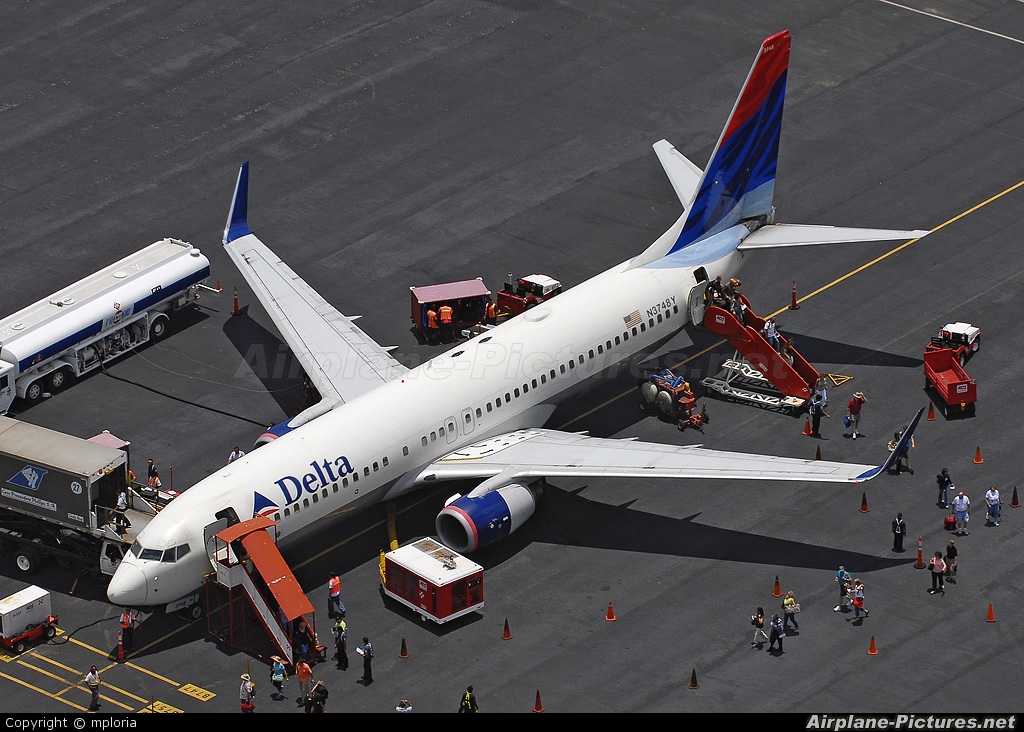 Delta Air Lines N3748Y aircraft at Liberia- Daniel Oduber Quirós Intl