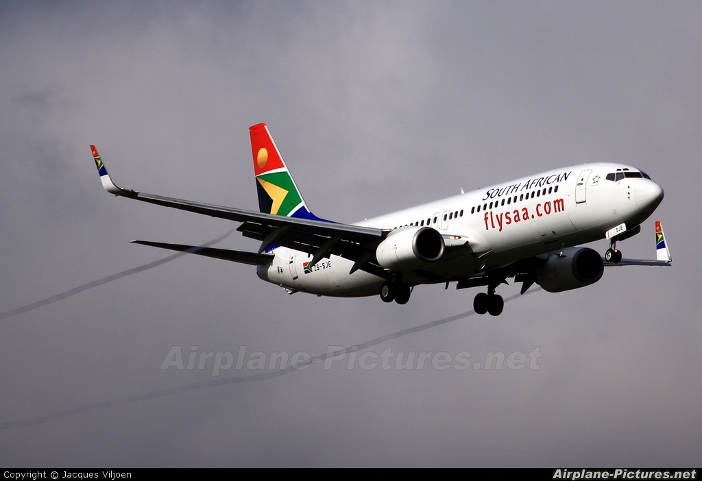 South African Airways ZS-SJE aircraft at Johannesburg - OR Tambo Intl