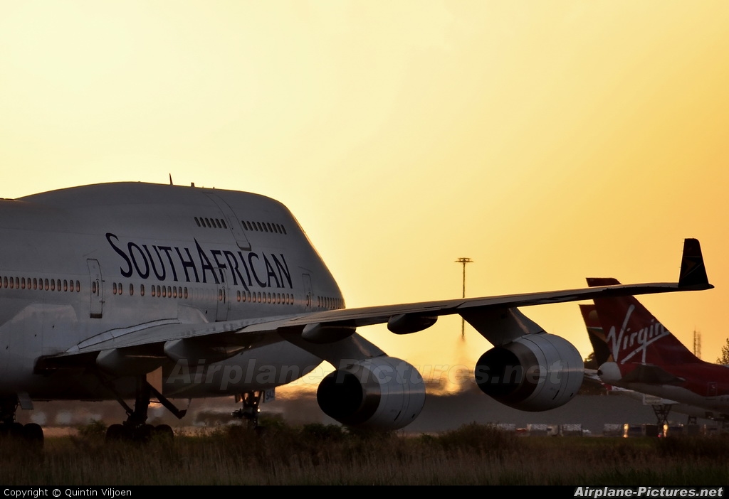 South African Airways ZS-SAZ aircraft at Johannesburg - OR Tambo Intl
