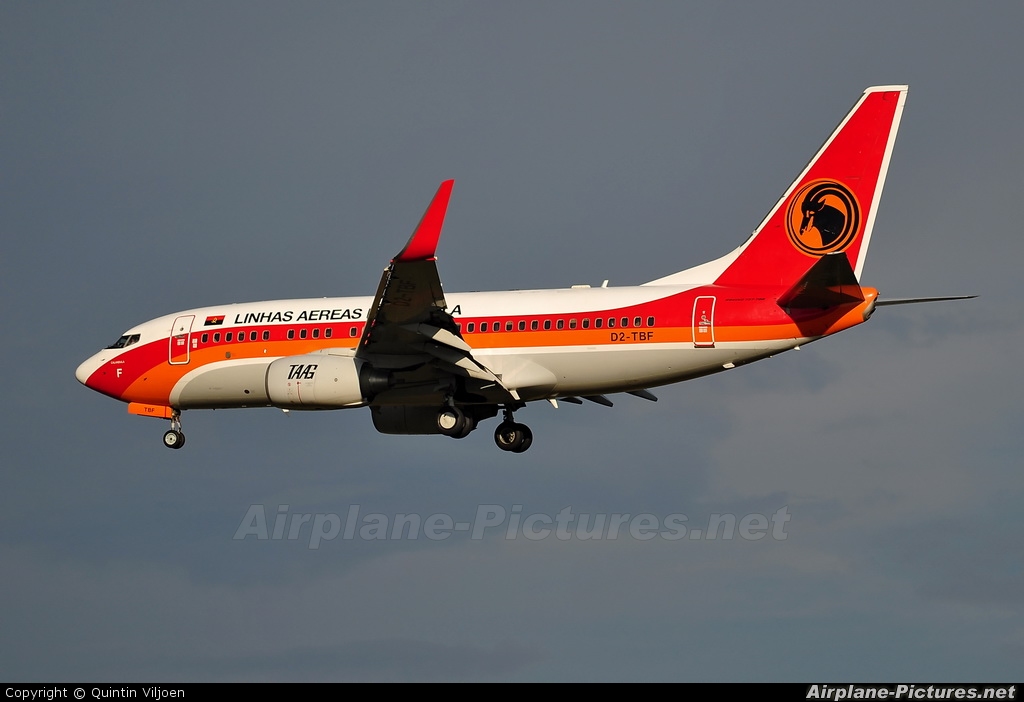 TAAG - Angola Airlines D2-TBF aircraft at Johannesburg - OR Tambo Intl