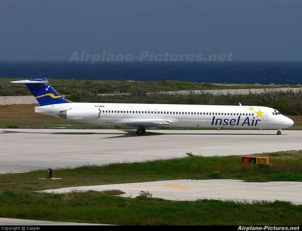Insel Air PJ-MDC aircraft at Hato / Curaçao Intl
