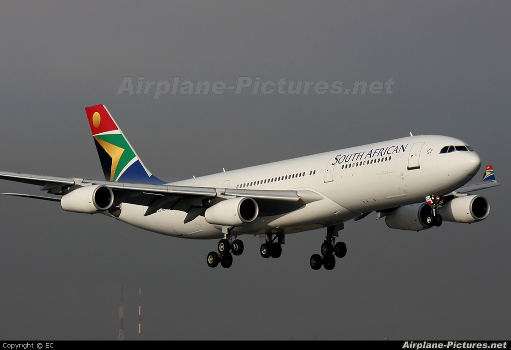 South African Airways ZS-SLF aircraft at Johannesburg - OR Tambo Intl