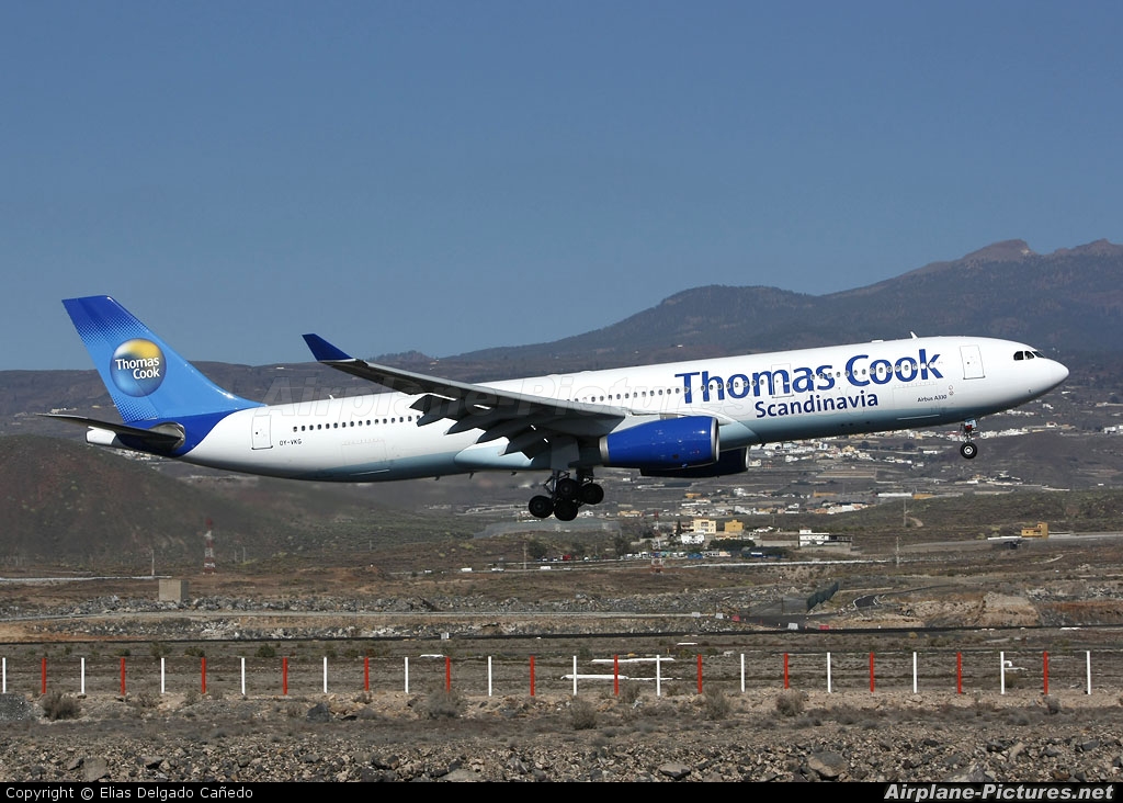 Thomas Cook Scandinavia OY-VKG aircraft at Tenerife Sur - Reina Sofia
