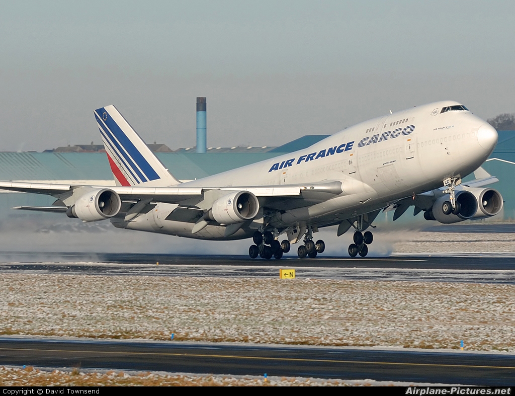 Air France Cargo F-GISE aircraft at Prestwick