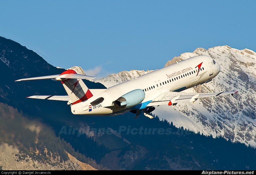 Austrian Airlines/Arrows/Tyrolean OE-LVL aircraft at Innsbruck