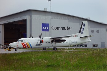 LN-RNG - SAS - Scandinavian Commuter Fokker 50