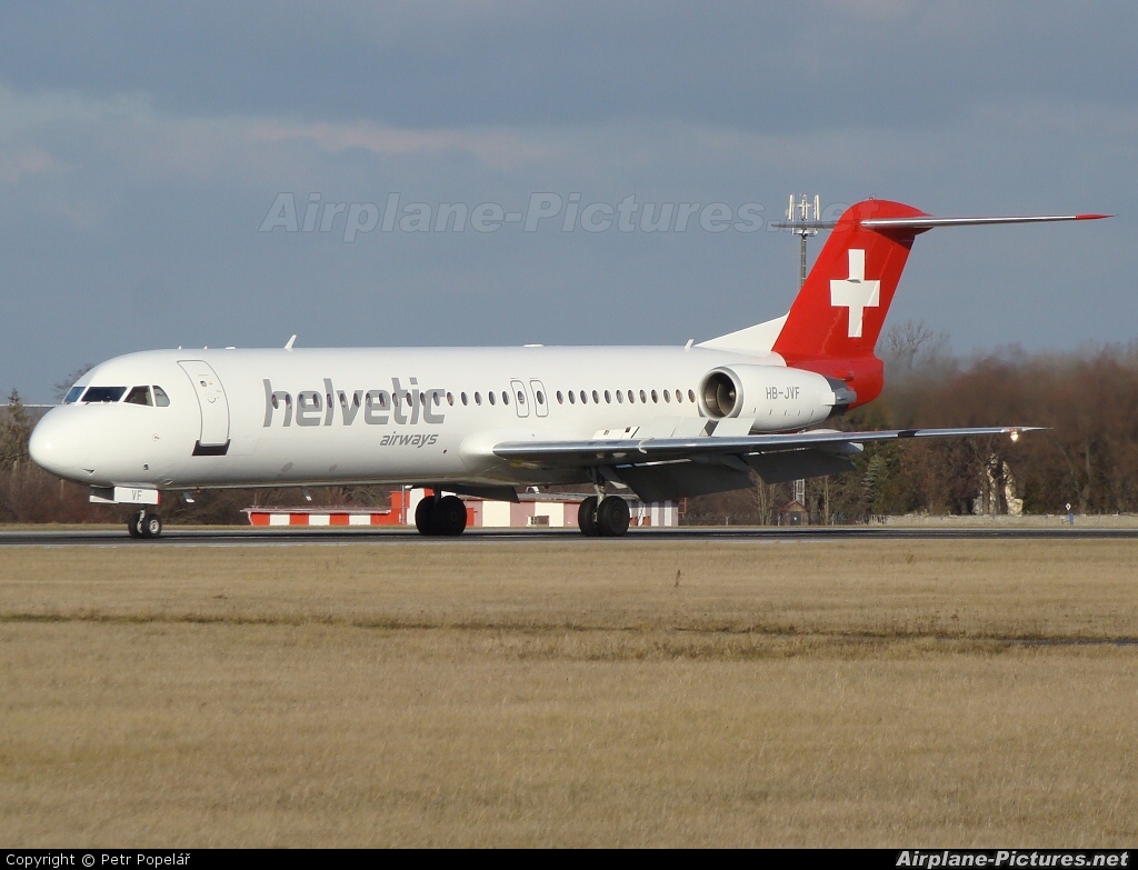 Helvetic Airways HB-JVF aircraft at Prague - Václav Havel