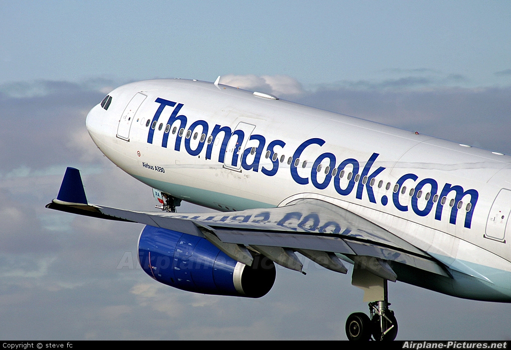 Thomas Cook G-TCXA aircraft at Manchester