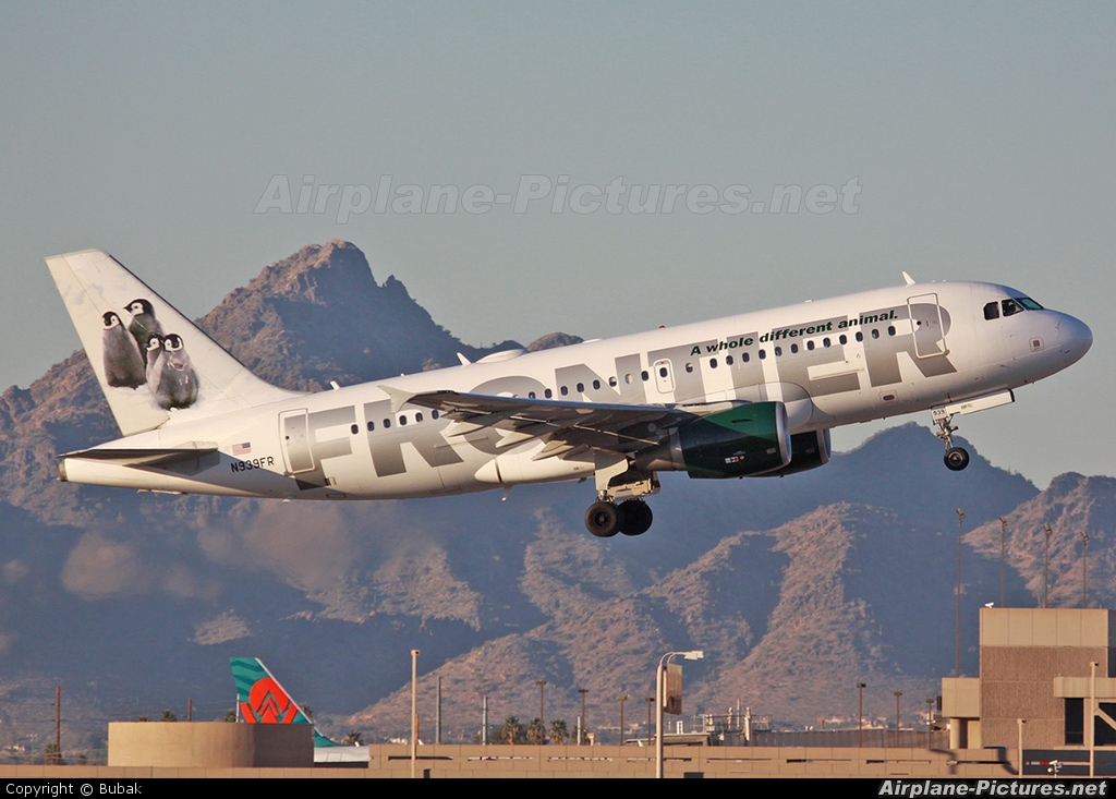 Frontier Airlines N939FR aircraft at Phoenix - Sky Harbor Intl